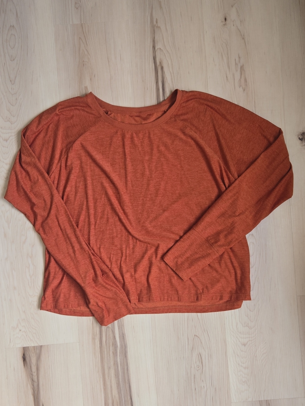 Beyond Yoga Long Sleeve Top, Burnt Orange, Size M/L
